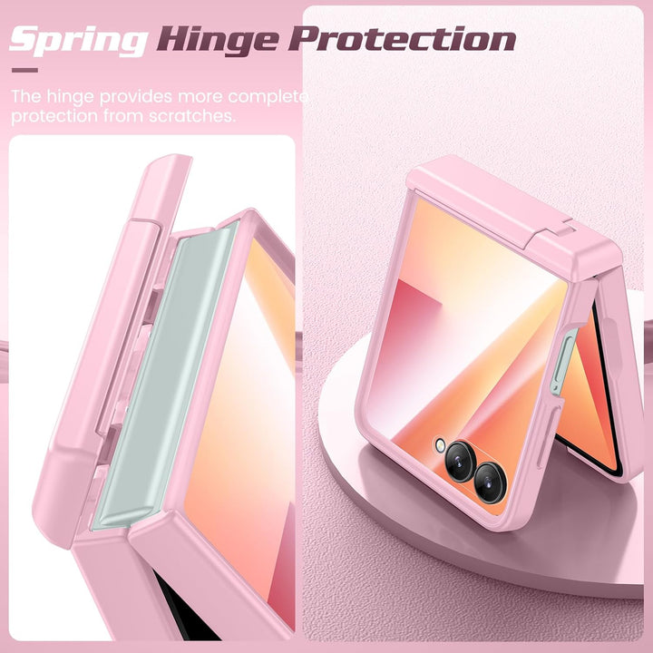 Doeshine für Samsung Galaxy Z Flip 7 Hülle [Not für Flip 7FE] mit Mag-Safe, Ständer und Displayschut
