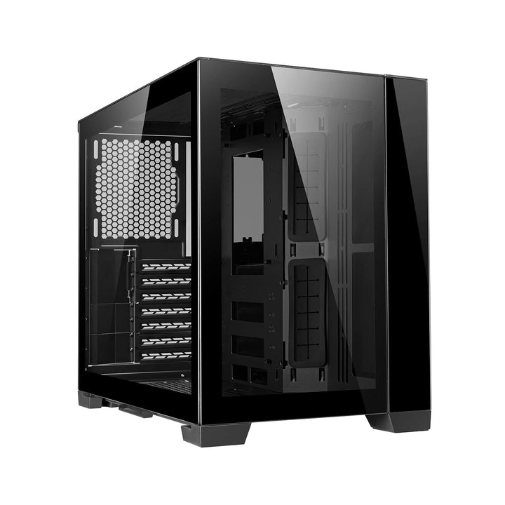 Lian Li O11 Dynamic Mini, Midi-Tower, gehärtetes Glas, Schwarz, Schwarz