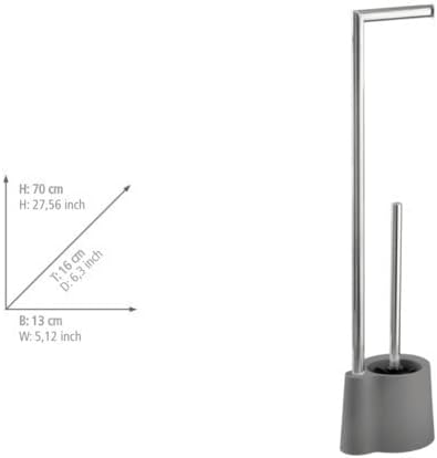 WENKO Stand WC-Garnitur Mod. Avola, freistehend, mit offenem WC-Bürstenhalter und Toilettenpapier-Ha