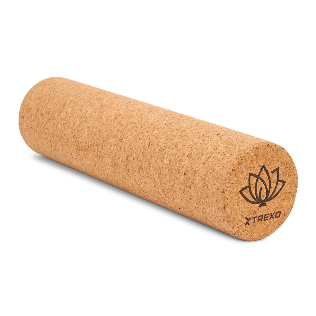 TREXO Brauner Kork Triggerpunktrolle 40x10 cm aus 100% natürlichem, ökologischem Kork Vielseitig ein