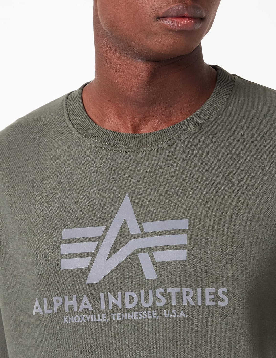 Alpha Industries Herren Alpha Industries Basic Sweater Reflective Print Sweatshirt für Herren Sweats