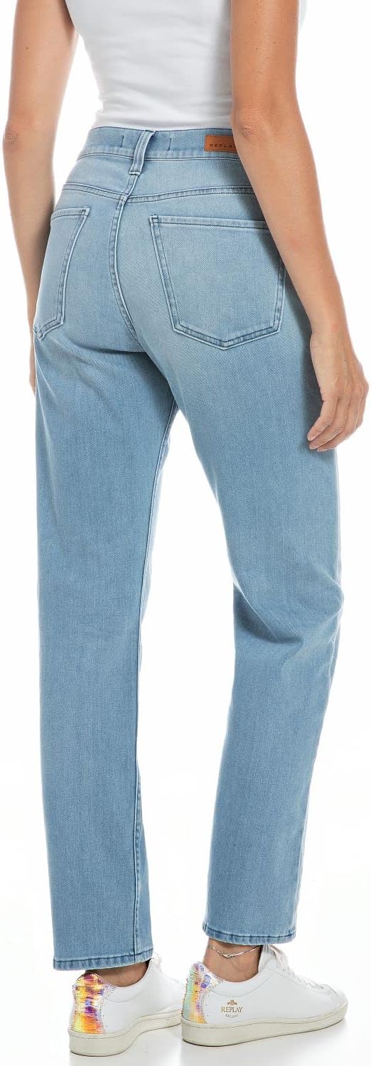 REPLAY Damen Maijke Straight Jeans 29W / 30L 010 Light Blue, 29W / 30L 010 Light Blue