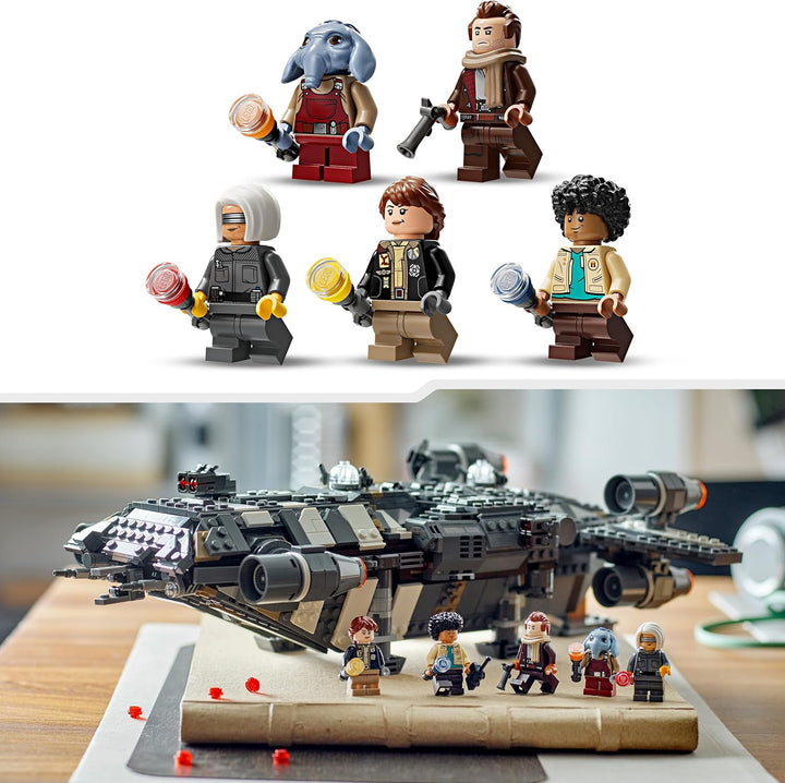 LEGO Star Wars: Skeleton Crew Die Onyx Cinder, Spielzeug-Sternenschiff zum Bauen und Sammeln für Jun