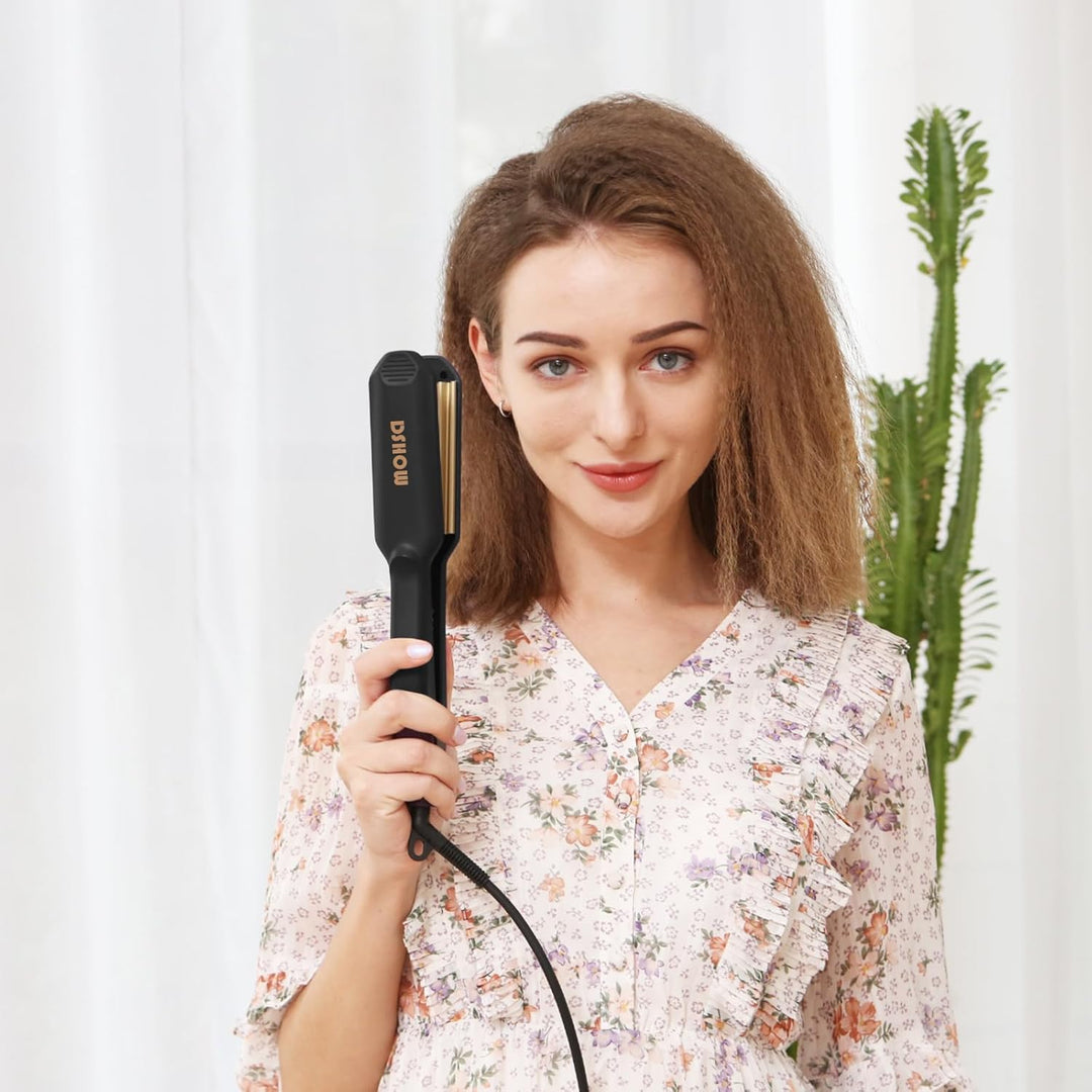 Kreppeisen für die Haare DSHOW Keramik Crimping iron for Hair Glätteisen Haarglätter Kreppeisen und