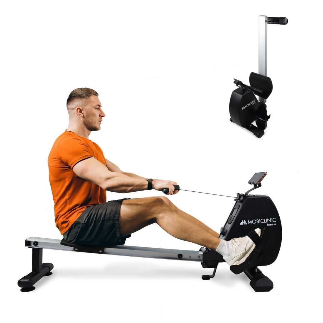 Mobiclinic® Fitness, Rudergerät, Rowfit, 8 widerstandsstufen, Geräuschlos, Magnetischer Widerstand,