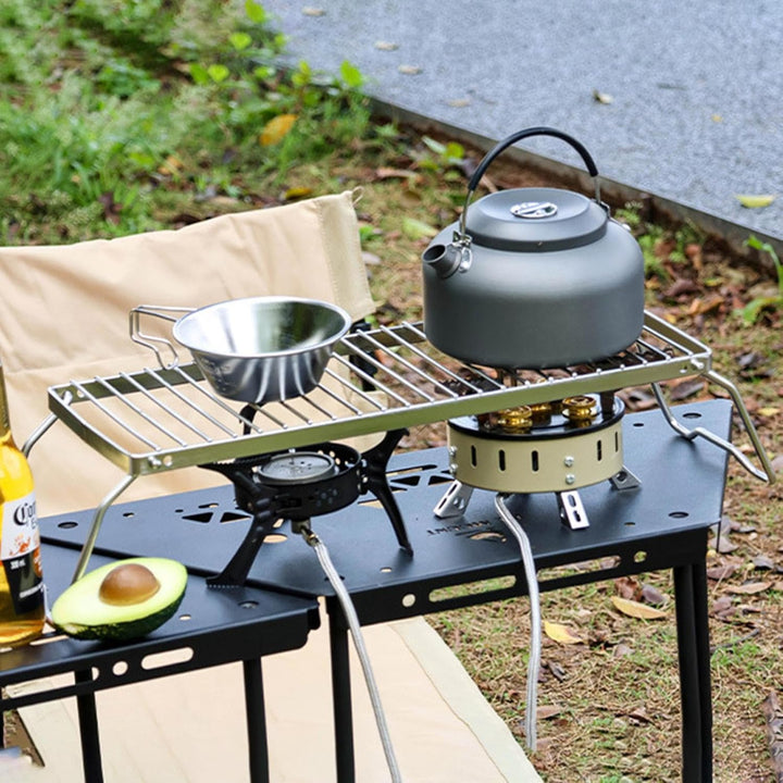 Klappbarer Lagerfeuergrill, Campingrost, Tragbarer, Zusammenklappbarer Campinggrill Aus Edelstahl Üb
