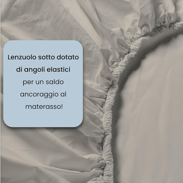 Italian Bed Linen MB Home Italy “Fantasy” Bettwäsche-Set, Provenza, Doppelbett Provenza Doppelbett,