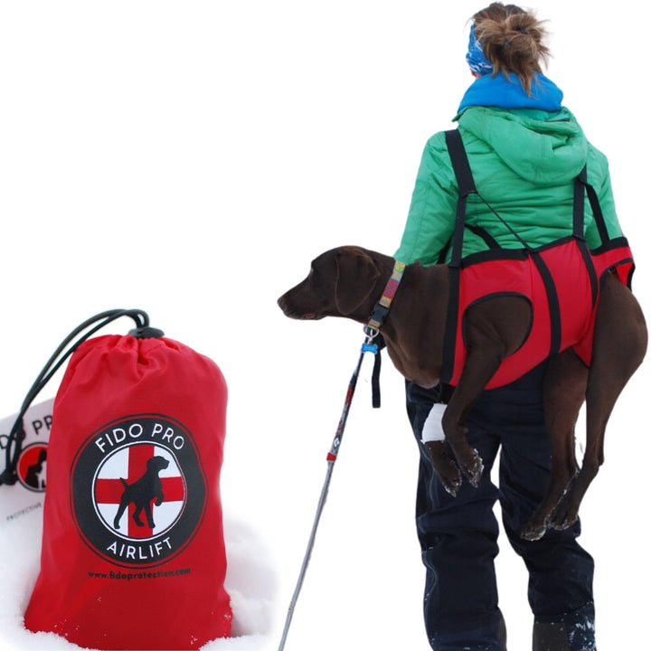 FidoPro FIDO PRO - Airlift Hunderettungsgeschirr, red, Medium Medium red, Medium