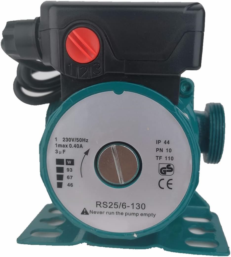 3-Gang-Wasserdruck-Umwälzpumpe 46/67/93 W Zirkulations-Druckerhöhungspumpe 230 V/50 Hz Haushalts-Dru