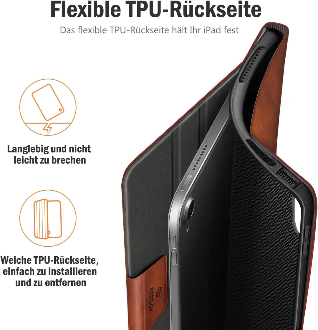 Antbox Hülle für iPad 10 Generation 2022 10,9 Zoll mit stifthalter Apple Pencil Halter Auto Schlaf/W