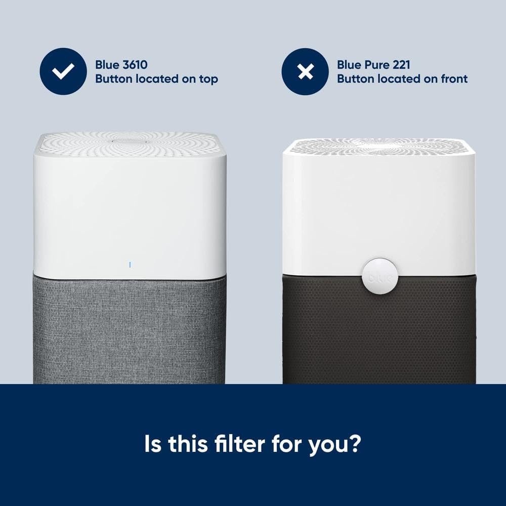 BLUEAIR Blue Pure 3610 Original-Ersatzfilter, Partikel und Aktivkohle, passend für Blue Pure 3610 Lu