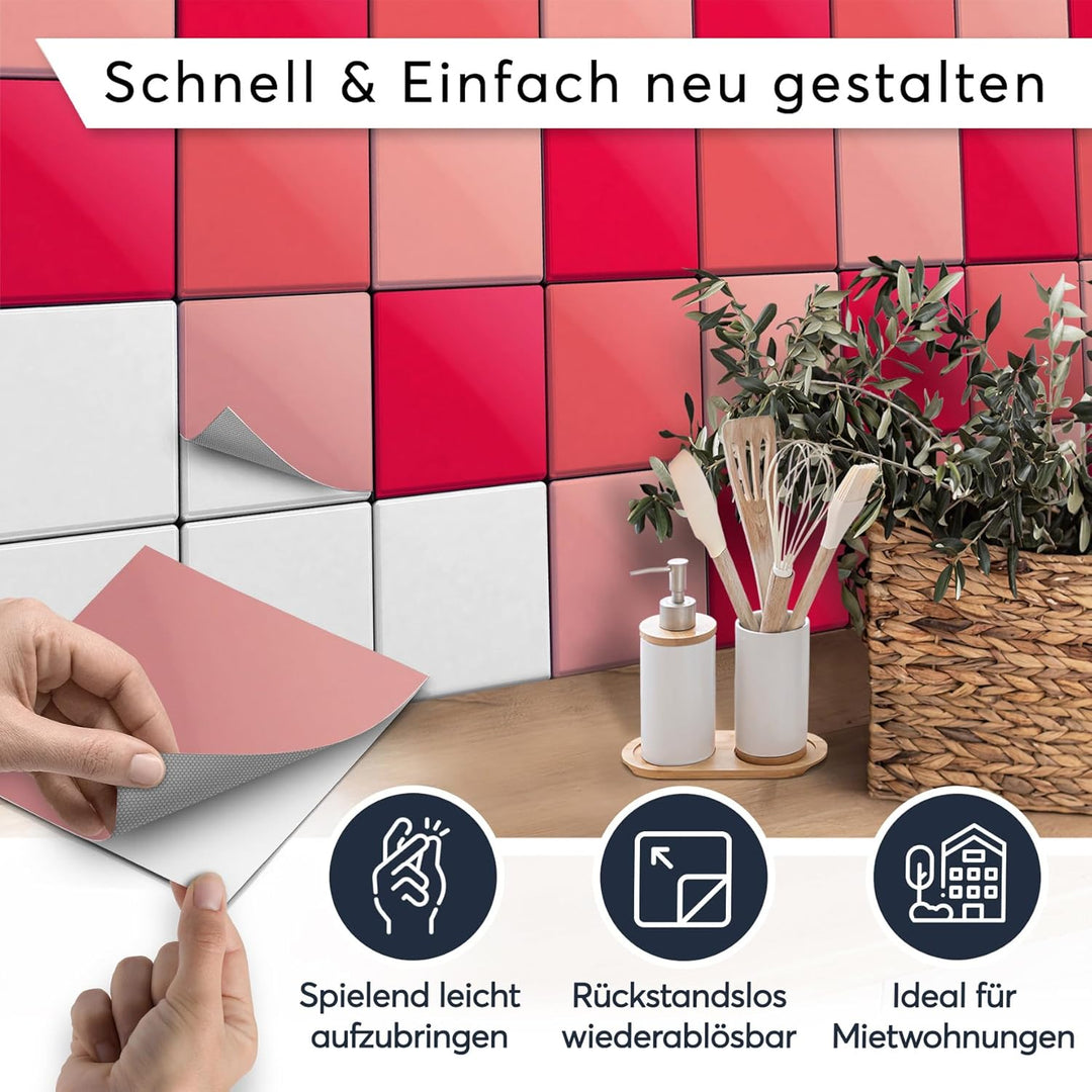 Fliesenmosaik I Klebefolie Fliesen Sticker Aufkleber Bad u. Küche Fliesen Wand Deko - Fliesen renovi