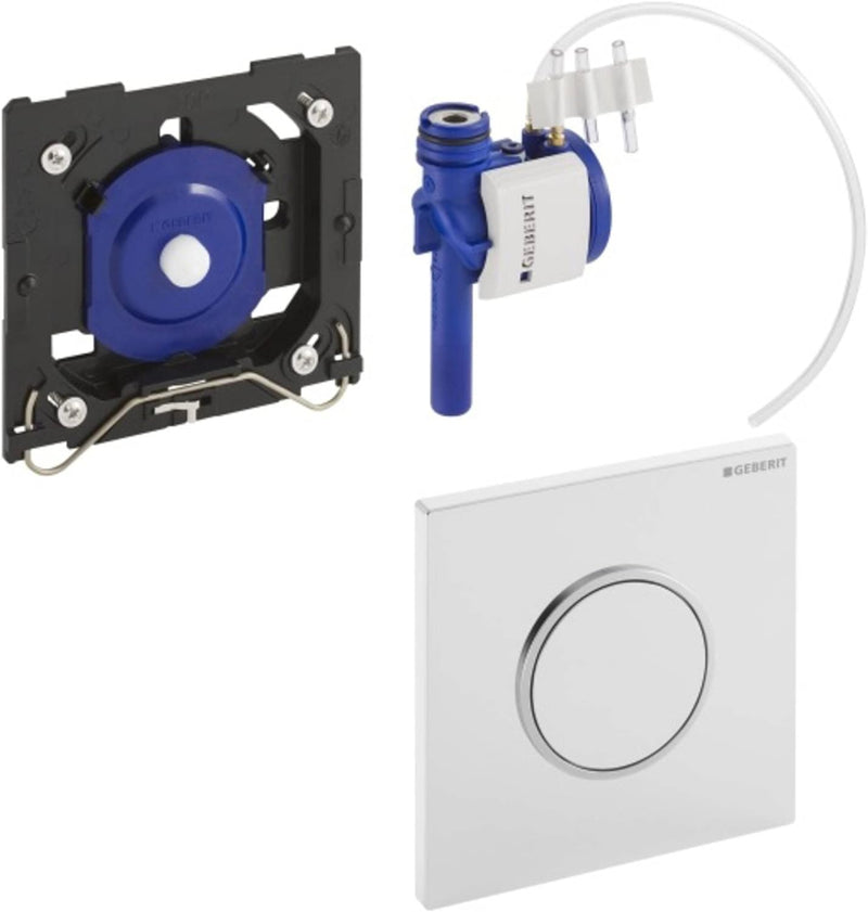 Geberit 116015KJ1 Urinal Handauslösung HyTouch Kunststoff Sigma10 pneumatisch, weiss / verchromt Sin