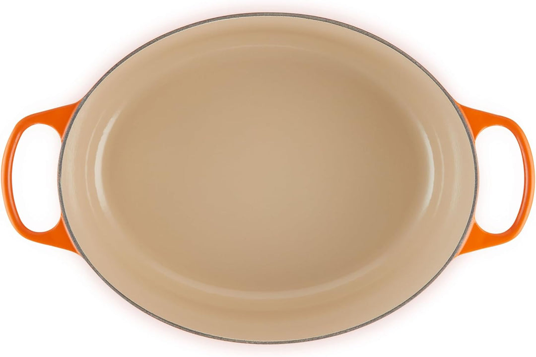 Le Creuset Signature Gusseisen-Bräter mit Deckel, Ø 33 cm, Oval, Für alle Herdarten und Induktion ge
