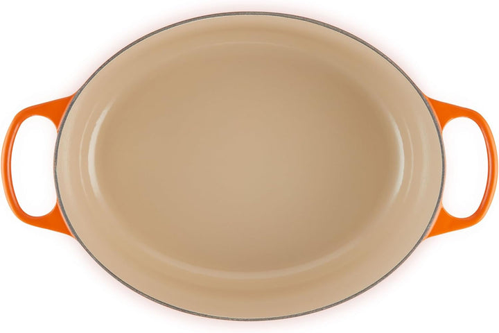 Le Creuset Signature Gusseisen-Bräter mit Deckel, Ø 33 cm, Oval, Für alle Herdarten und Induktion ge