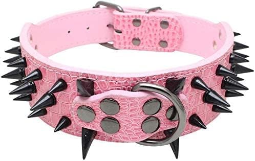 Hundehalsband Mit Scharfen Stacheln Besetzte Luxuriös Gepolsterte LederhalSWänder für Mittelgrosse H