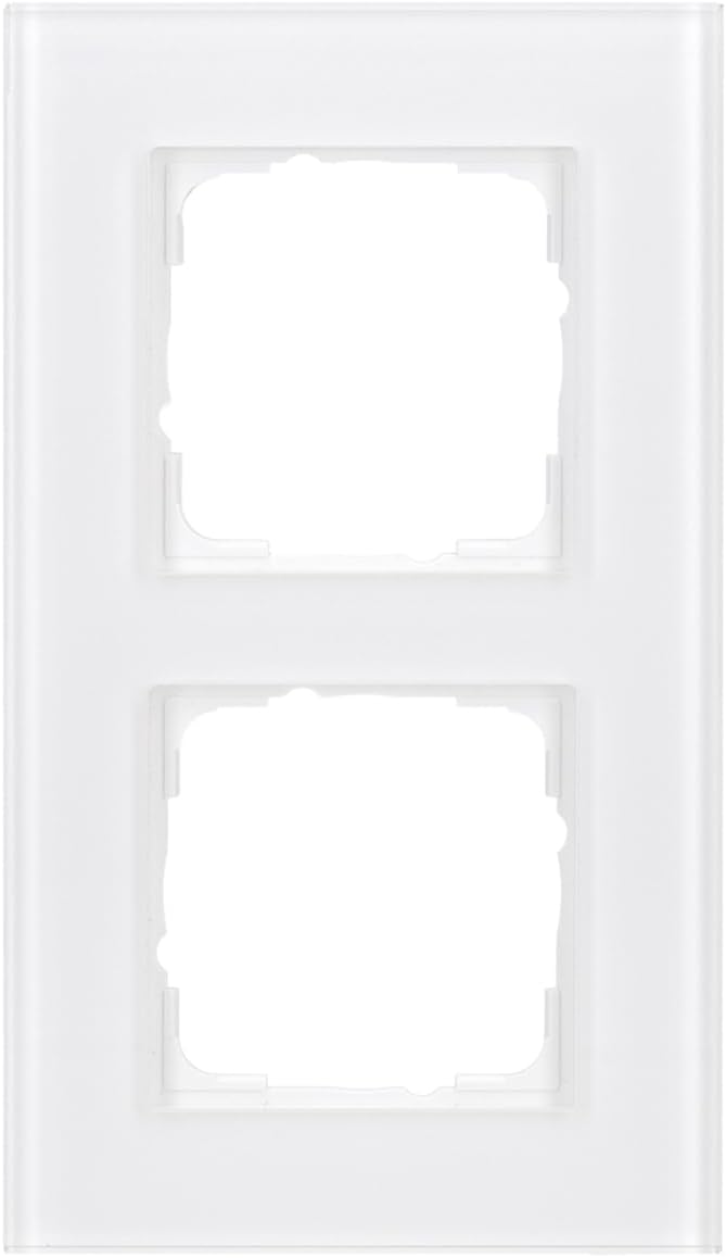 Gira 021212 021212 Rahmen 2-fach Esprit Glas, weiss Single, Single
