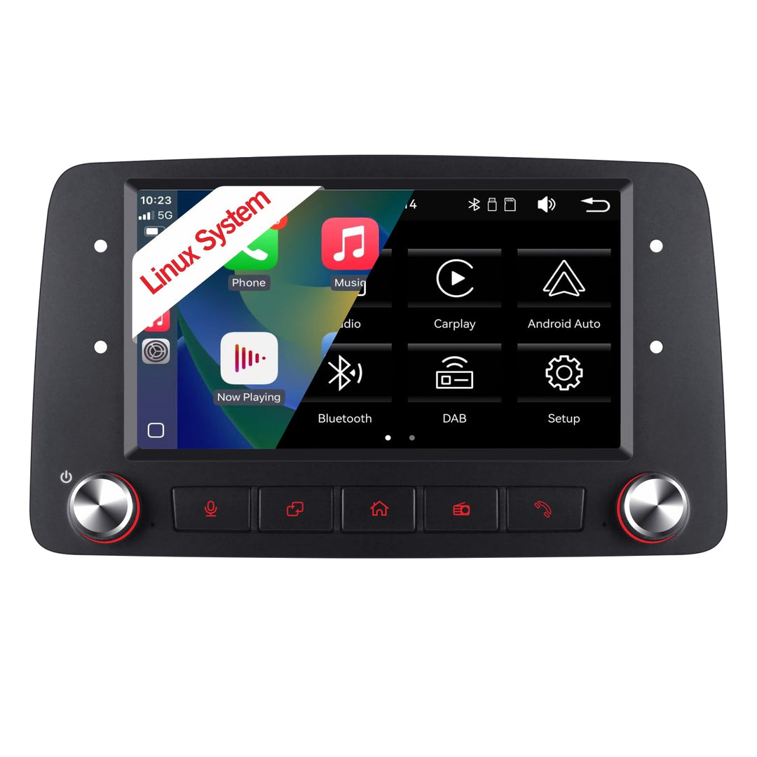 Autoradio Für FIAT Panda 169 (2003-2012) Mit Wireless Carplay Android Auto Mirror link,Autoradio Mit