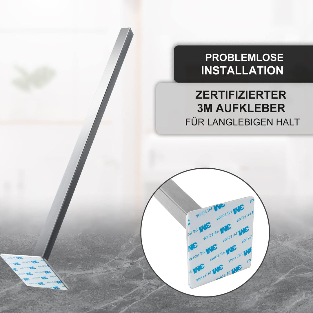 Handtuchhalter Einarmig Ohne Bohren, Gebürstet Edelstahl Badhandtuchhalter Selbstklebender, Badetuch
