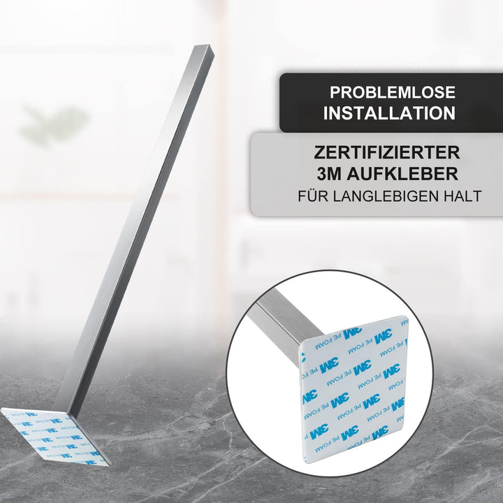 Handtuchhalter Einarmig Ohne Bohren, Gebürstet Edelstahl Badhandtuchhalter Selbstklebender, Badetuch
