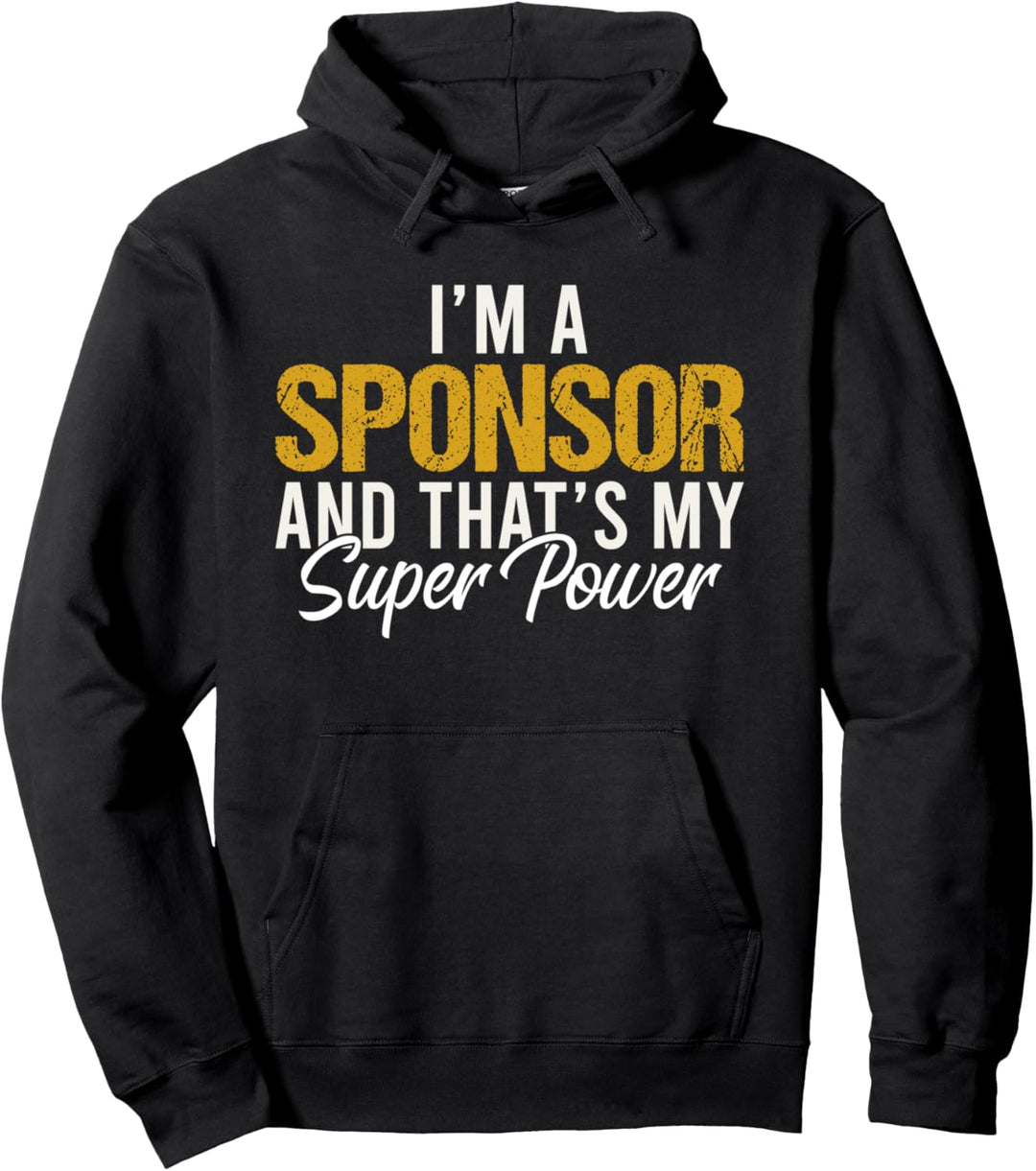 Ich bin ein Sponsor und das ist mein lustiger Superpower-Sponsor Pullover Hoodie