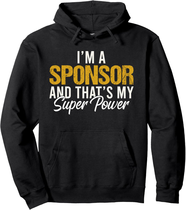 Ich bin ein Sponsor und das ist mein lustiger Superpower-Sponsor Pullover Hoodie