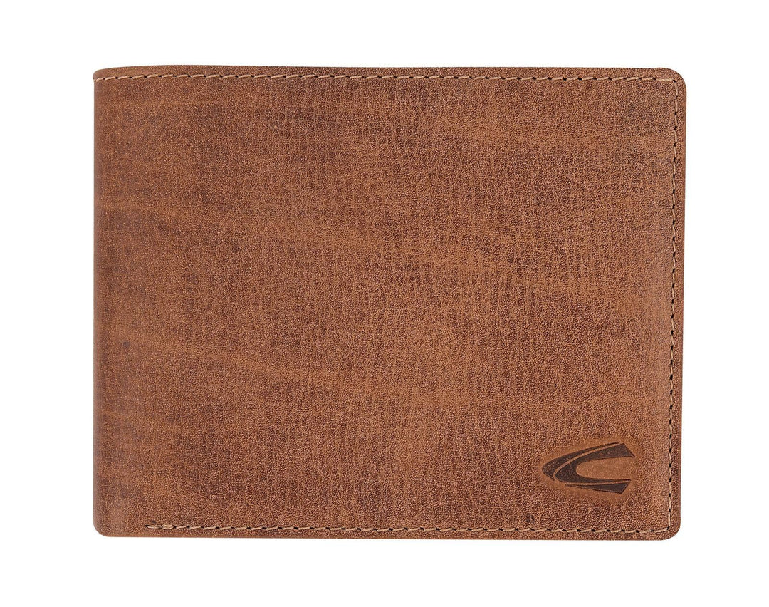 camel active bags Salo Herren Geldbörse RFID Querformat Leder Mittelgross Cognac Braun 12,5 x 2 x 10