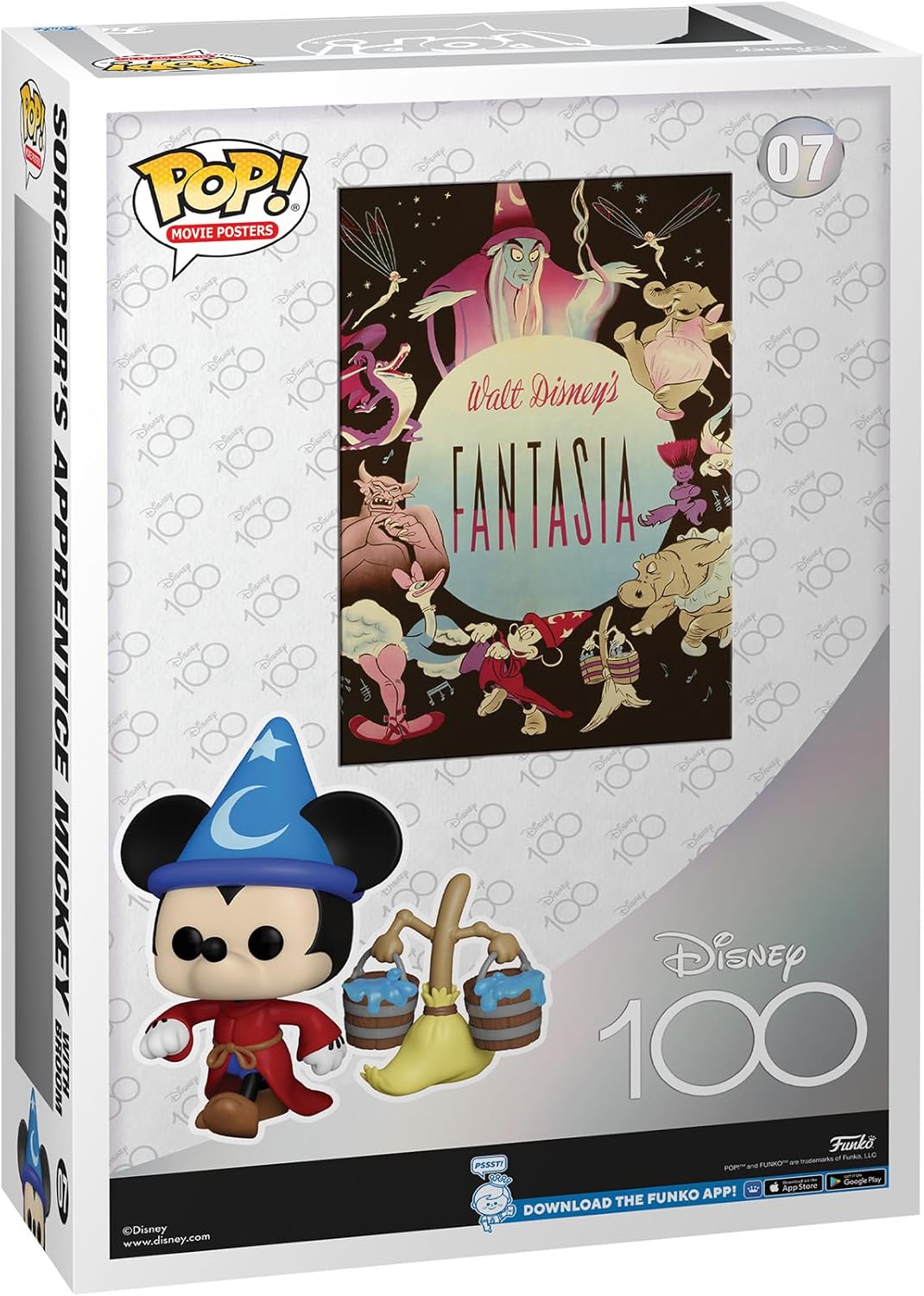 Funko Pop! Movie Poster: Disney - Mickey Mouse - Fantasia - Vinyl-Sammelfigur - Geschenkidee - Offiz
