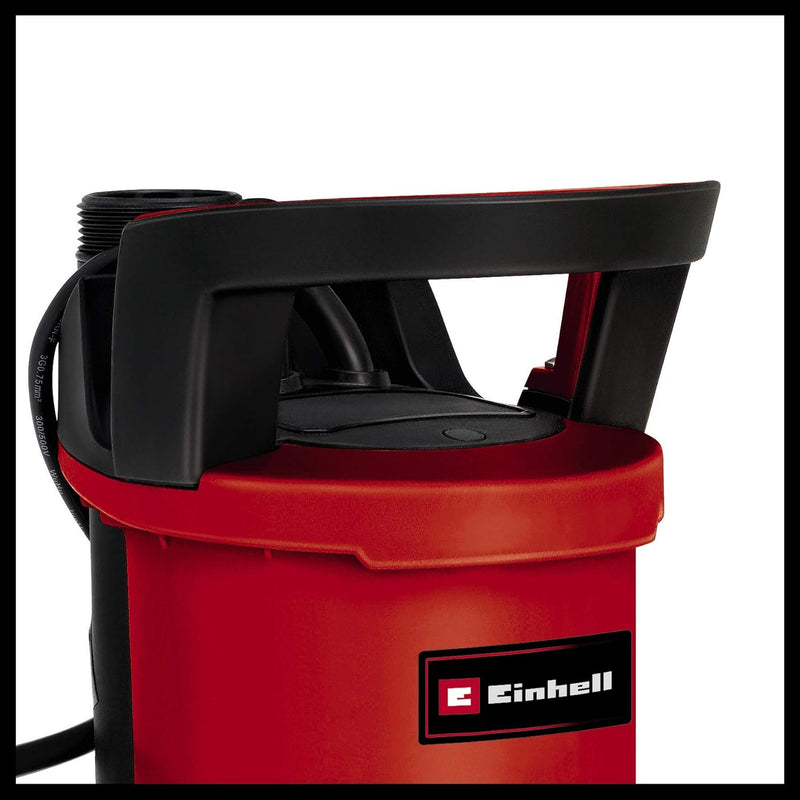 Einhell GE-DP 6935 ECO Schmutzwasserpumpe (690 W, Ø35 mm Fremdkörper, 17.500 L/h Förderl., ECO-Power