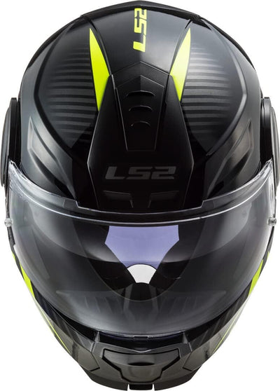 LS2 Motorradhelm FF902 SCOPE SKID BLACK H-V YELLOW, Schwarz/Gelb, XS XS Schwarz/Gelb, XS Schwarz/Gel