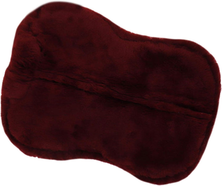 Engel Reitsport Lammfell Sattelkissen SAKIS1 mit Fellrand vorne bordeaux-bordeaux S, bordeaux-bordea