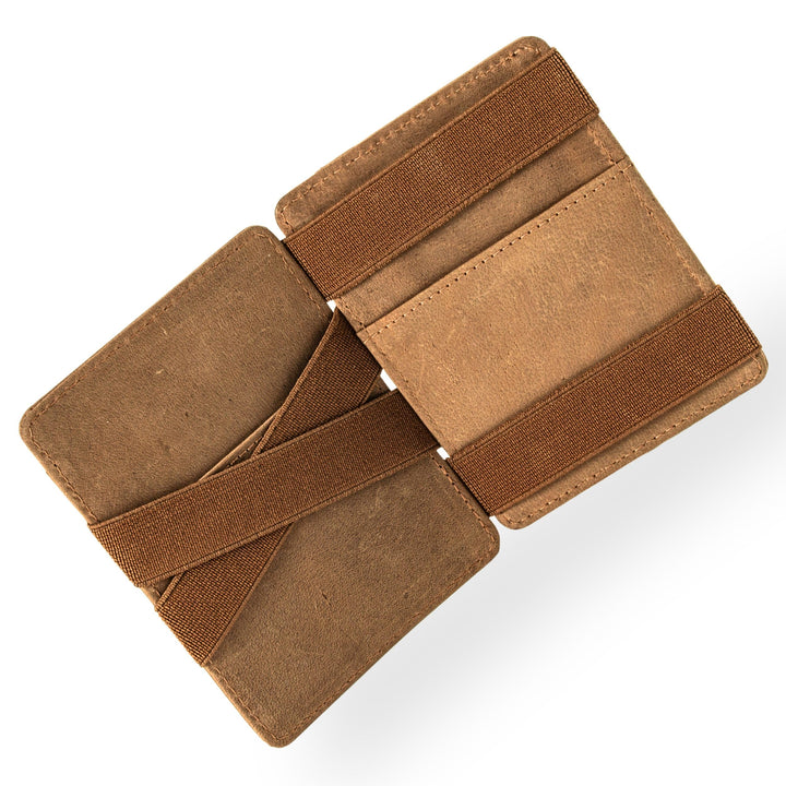 MATADOR Magic Slim Wallet Herren Leder Kreditkartenetui mit Münzfach | Karten Geldbeutel Geldtasche