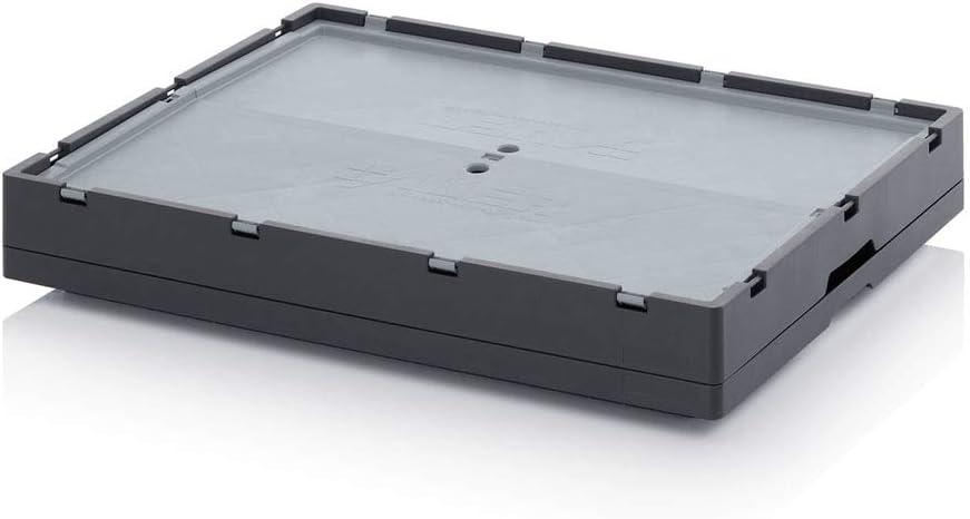 Faltbox + Deckel Auer FBD 64/42 Klappbox Kunststoff Box 60 x 40 x 42cm Volumen 87L | Stapelbehälter