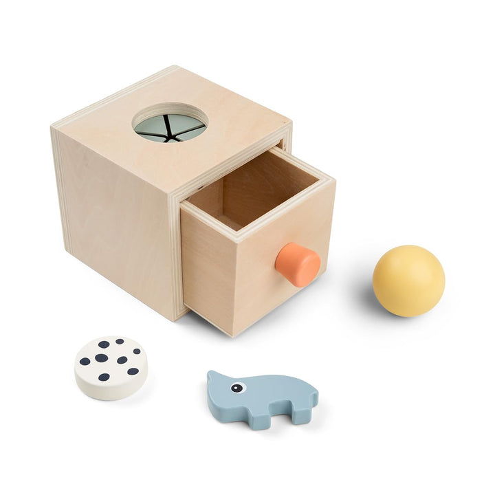 Done by Deer Versteckbox Nozo Farbmix - Motorikspielzeug das die Hand-Augen-Koordination, die Feinmo