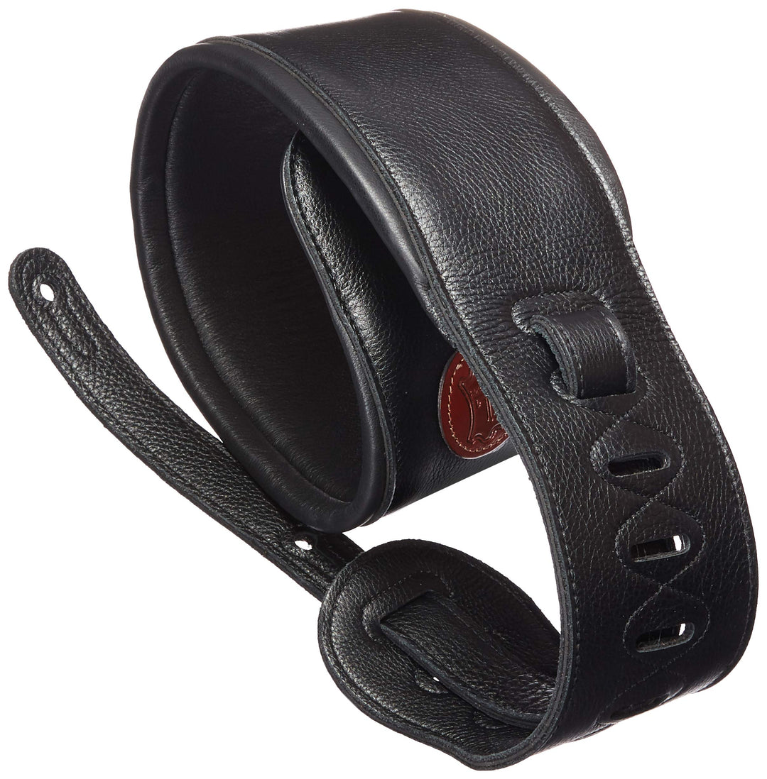 Levy's Leathers Gitarrengurt (MSS2S-BLK) Schwarz, Schwarz