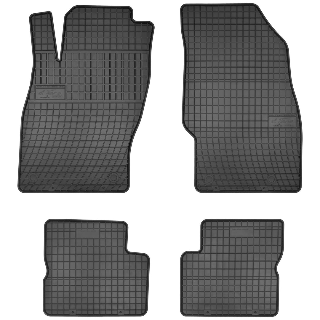 MOTOS Gummimatten Auto Fussmatte passend für Opel Corsa D 2006-2014 Hatchback, 1. und 2. Sitzreihe V