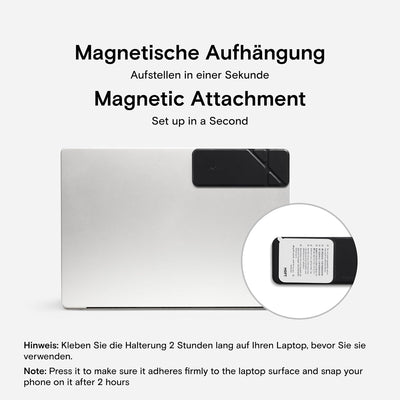 MOFT Magnetische Laptop iPhone Halterung, Schlanke Faltbare Verstellbare Telefon-Monitor-Seitenhalte