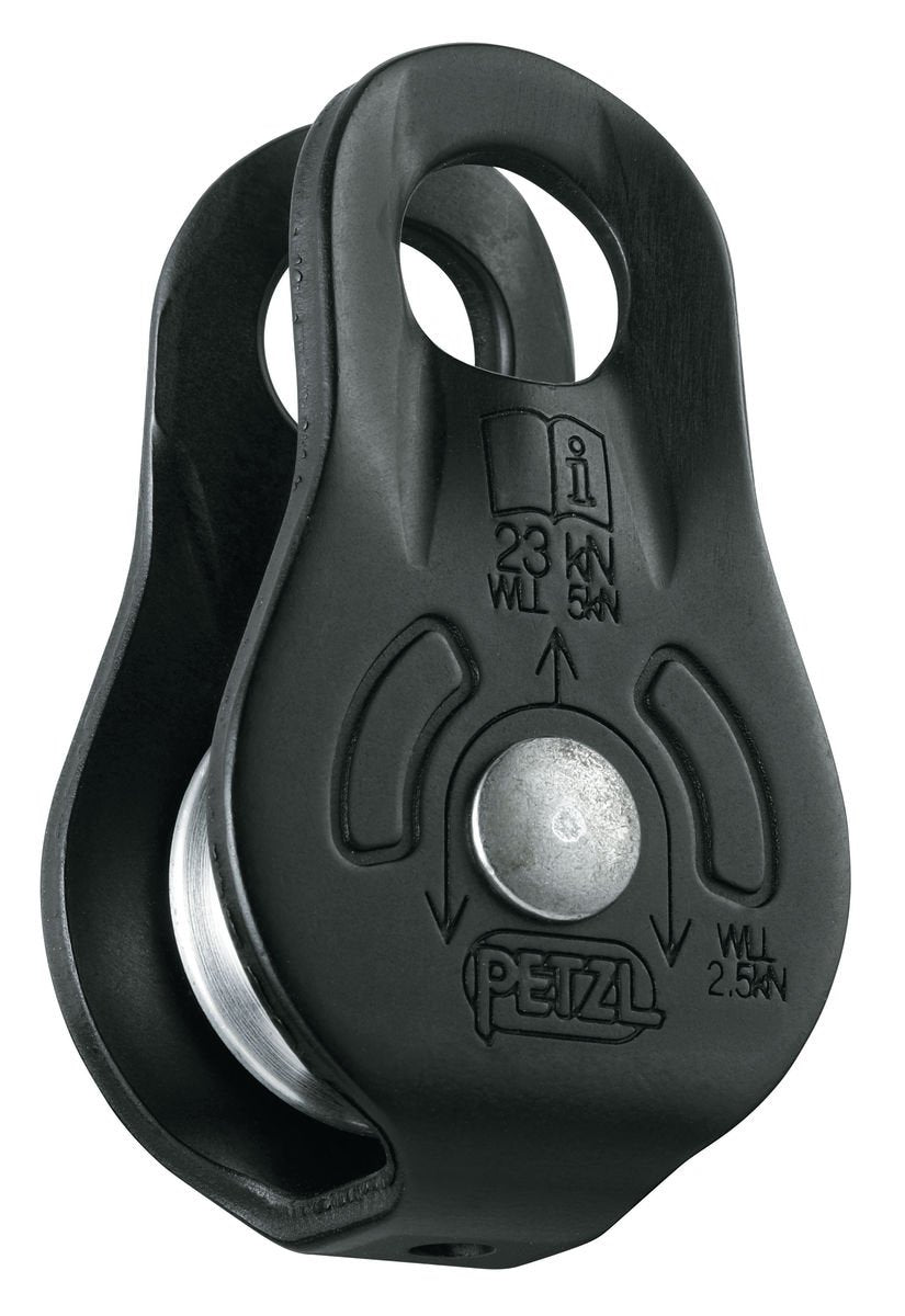 Petzl Fixe Riemenscheibe. Schwarz, Schwarz