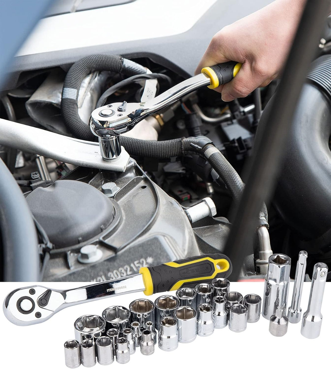 DOWELL Mechaniker Werkzeug Set Steckschlüssel Auto Reparatur Werkzeug Set 168tlg Handwerkzeug Kit We