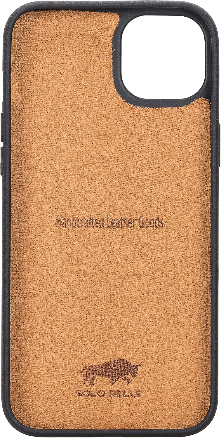 Solo Pelle Lederhülle für das iPhone 14 Plus in 6.7 Zoll Case Leder Hülle Ledertasche Backcover aus