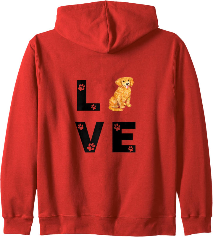 GOLDEN RETRIEVER Hund Love Hundebesitzer Geschenk Kapuzenjacke