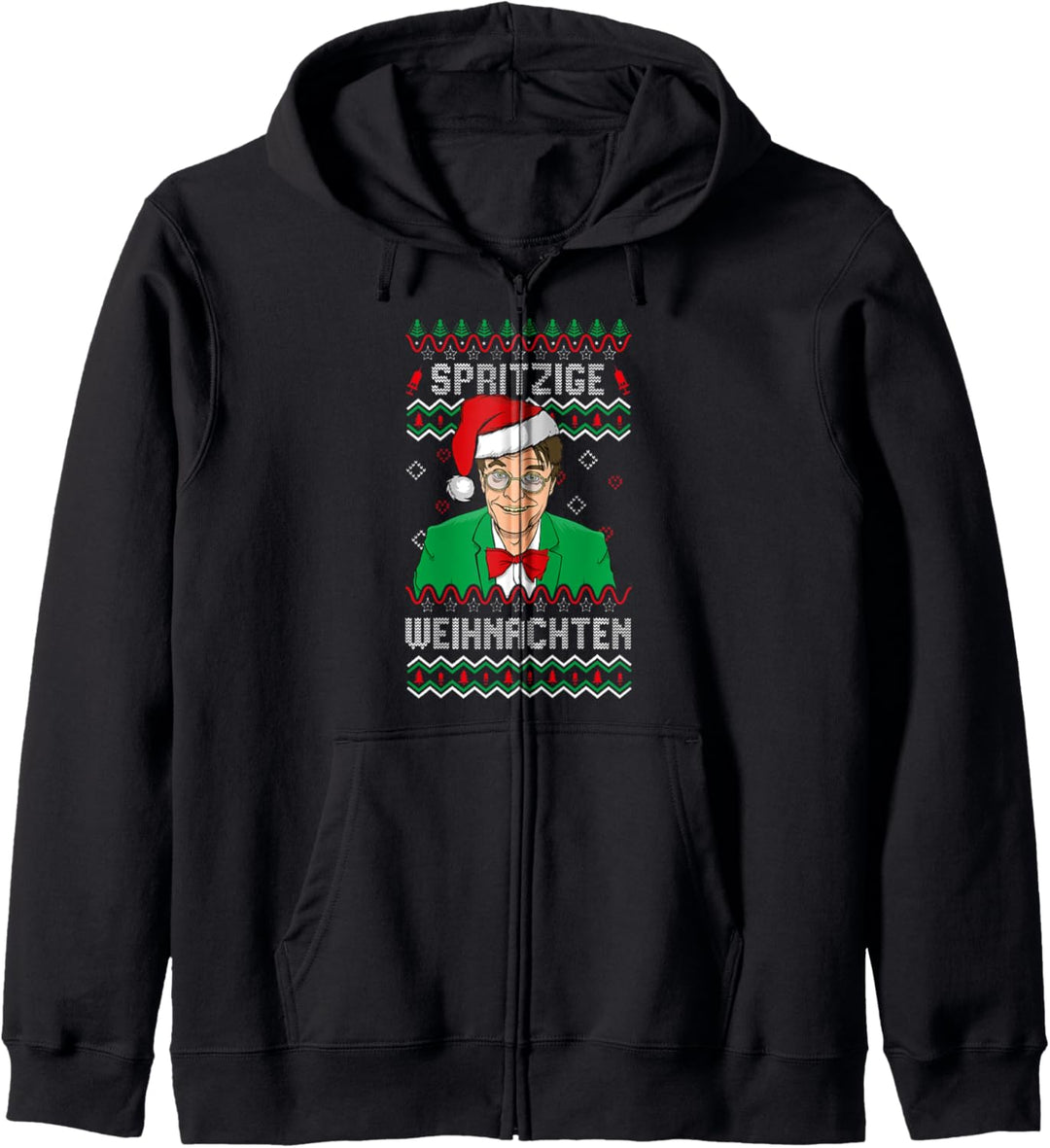 Ugly Xmas Sweater Karl Lauterbach Spritzige Weihnachten Kapuzenjacke