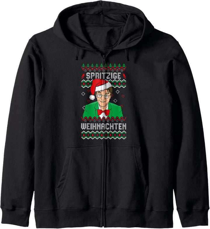 Ugly Xmas Sweater Karl Lauterbach Spritzige Weihnachten Kapuzenjacke