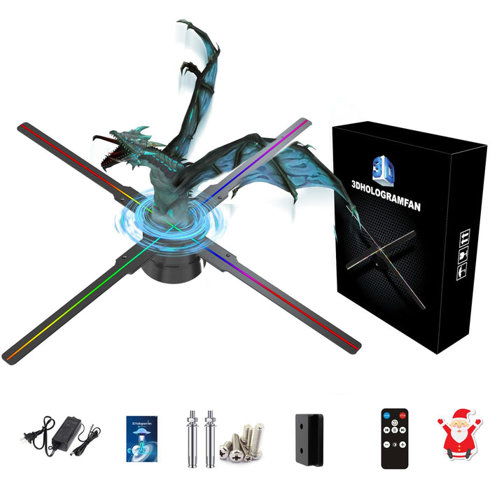 3D-Hologramm-Fan,Missyou 52CM Hologramm-Fan with APP WiFi und 700 Videotheken, 3D Holographischer Pr