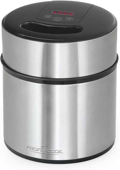 Profi Cook Eismaschine PC-ICM 1140 Eiscreme-Maker für Speiseeis, Frozen-Joghurt und Sorbet, inkl. Re