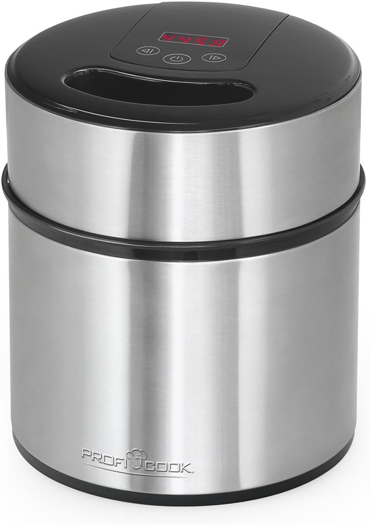 Profi Cook Eismaschine PC-ICM 1140 Eiscreme-Maker für Speiseeis, Frozen-Joghurt und Sorbet, inkl. Re
