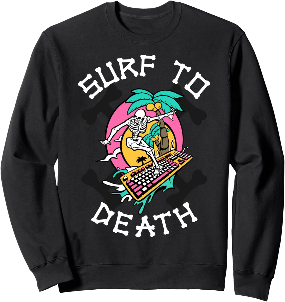 Skeleton Surfing Sweatshirt