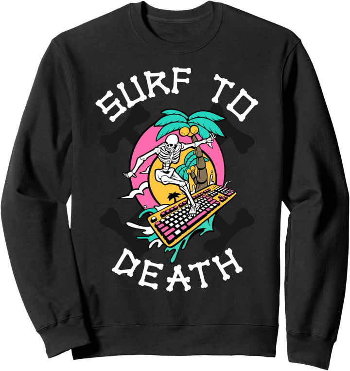 Skeleton Surfing Sweatshirt