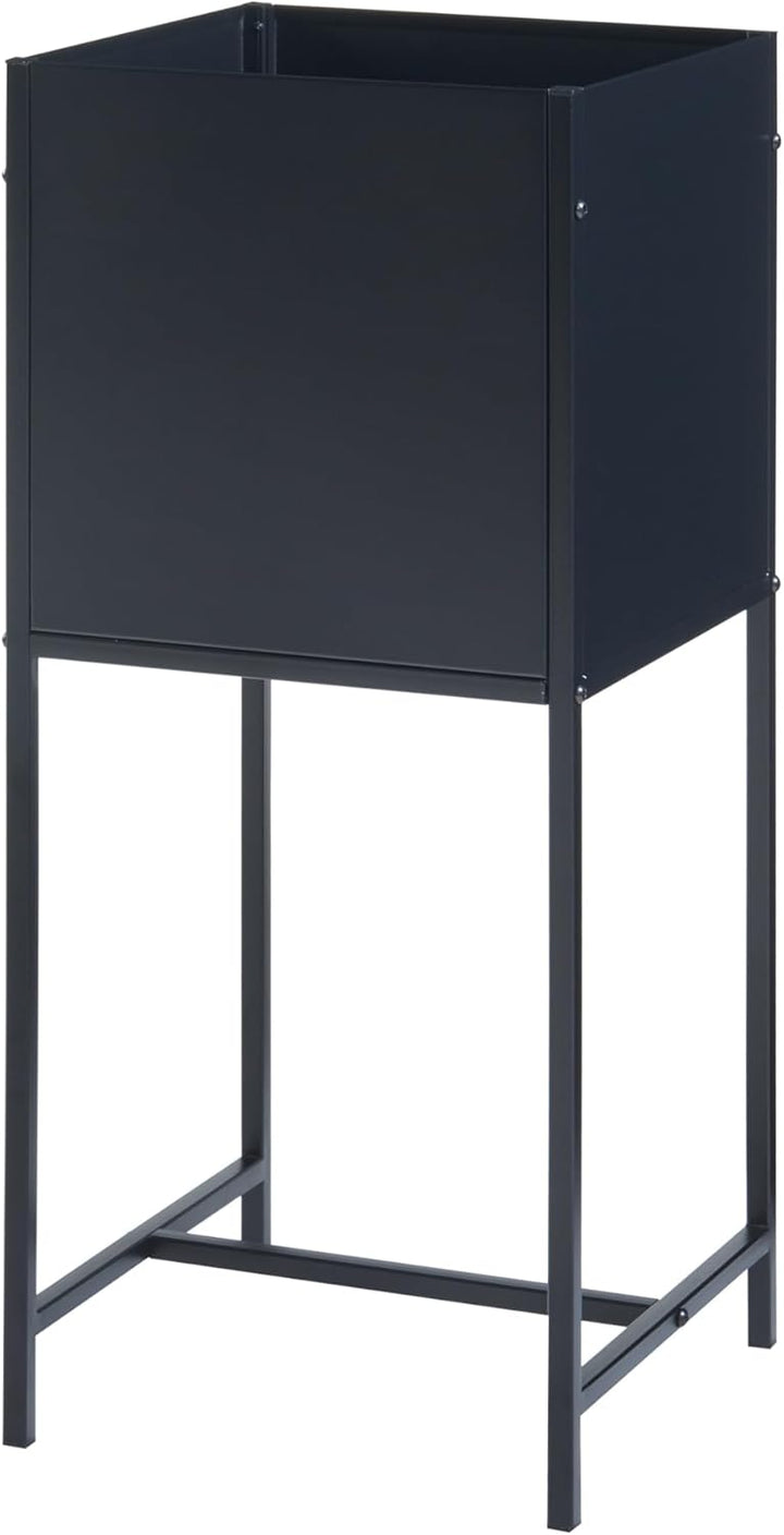 [en.casa] Blumenständer Porsgrunn Pflanzenständer mit Blumenkasten 70 x 30 x 30 cm Metall Schwarz Bl