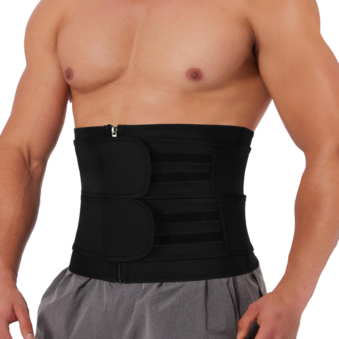 SLIMBELLE Bauchweggürtel Neopren Damen Herren Sweat Belt Waist Trainer | Dieser Neopren Schweissgürt